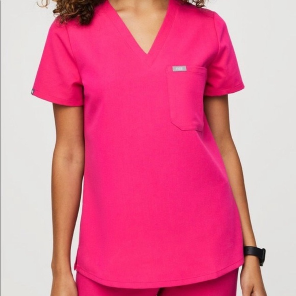 FIGS CATARINA TOP- LIMITED EDITION SHOCKING PINK